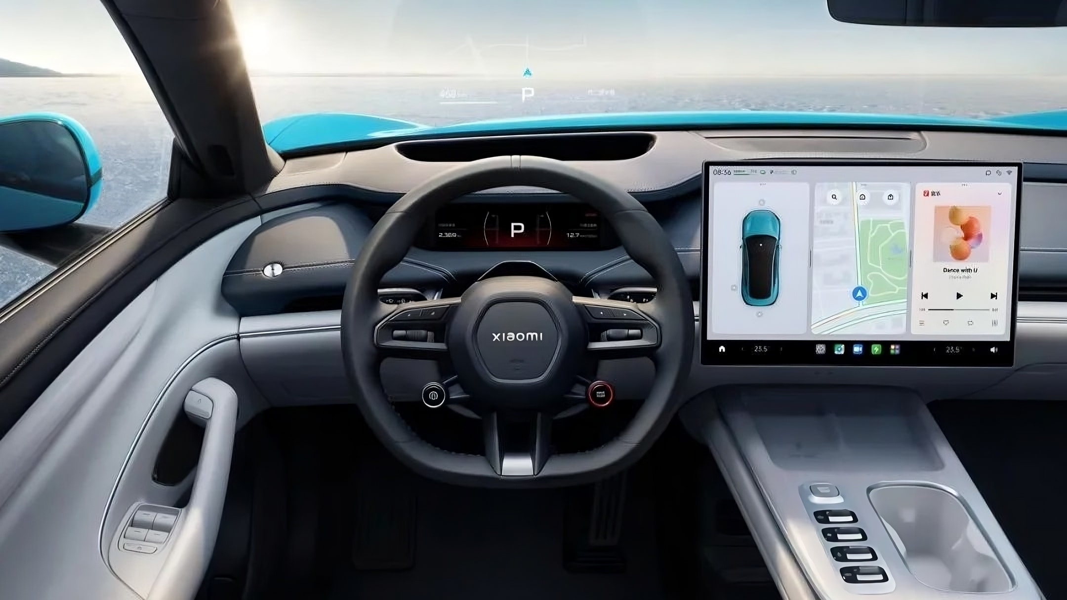 Xiaomi SU7 cockpit view